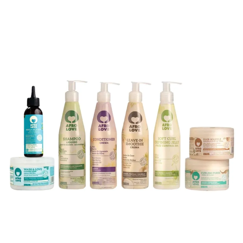 Pack Afro Love Completo Champú Menta + Gel Soft Curl